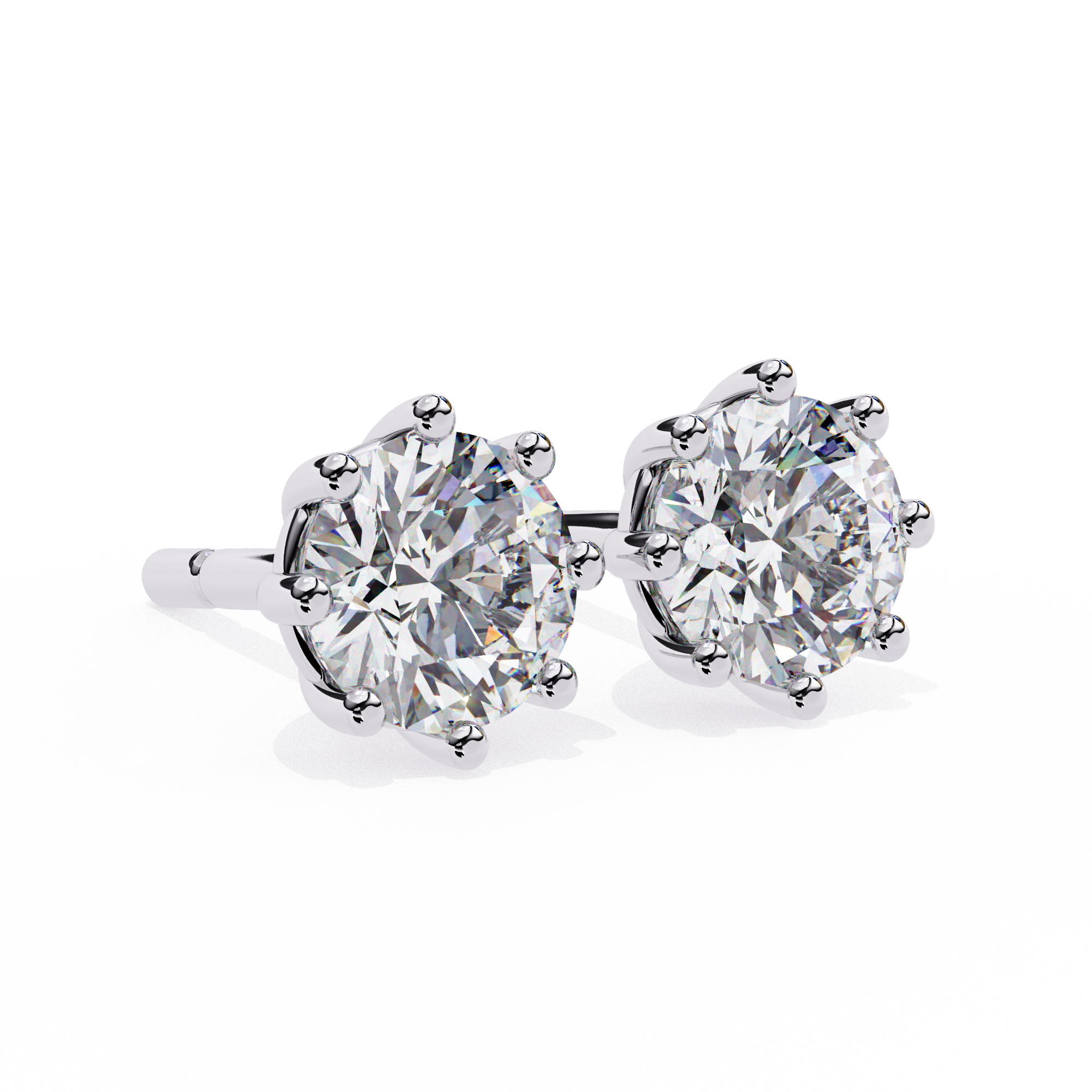 Classic Round Diamond Studs