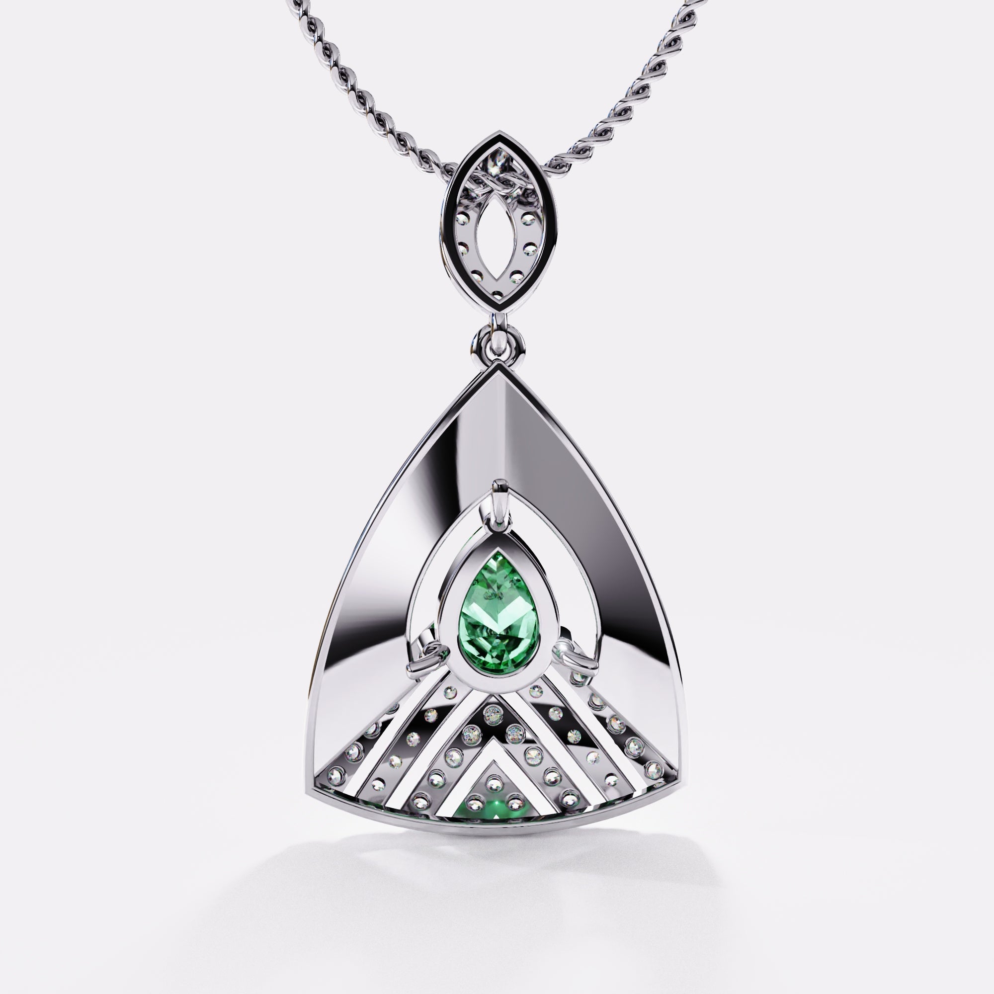 Forest Glow Gemstone Pendant