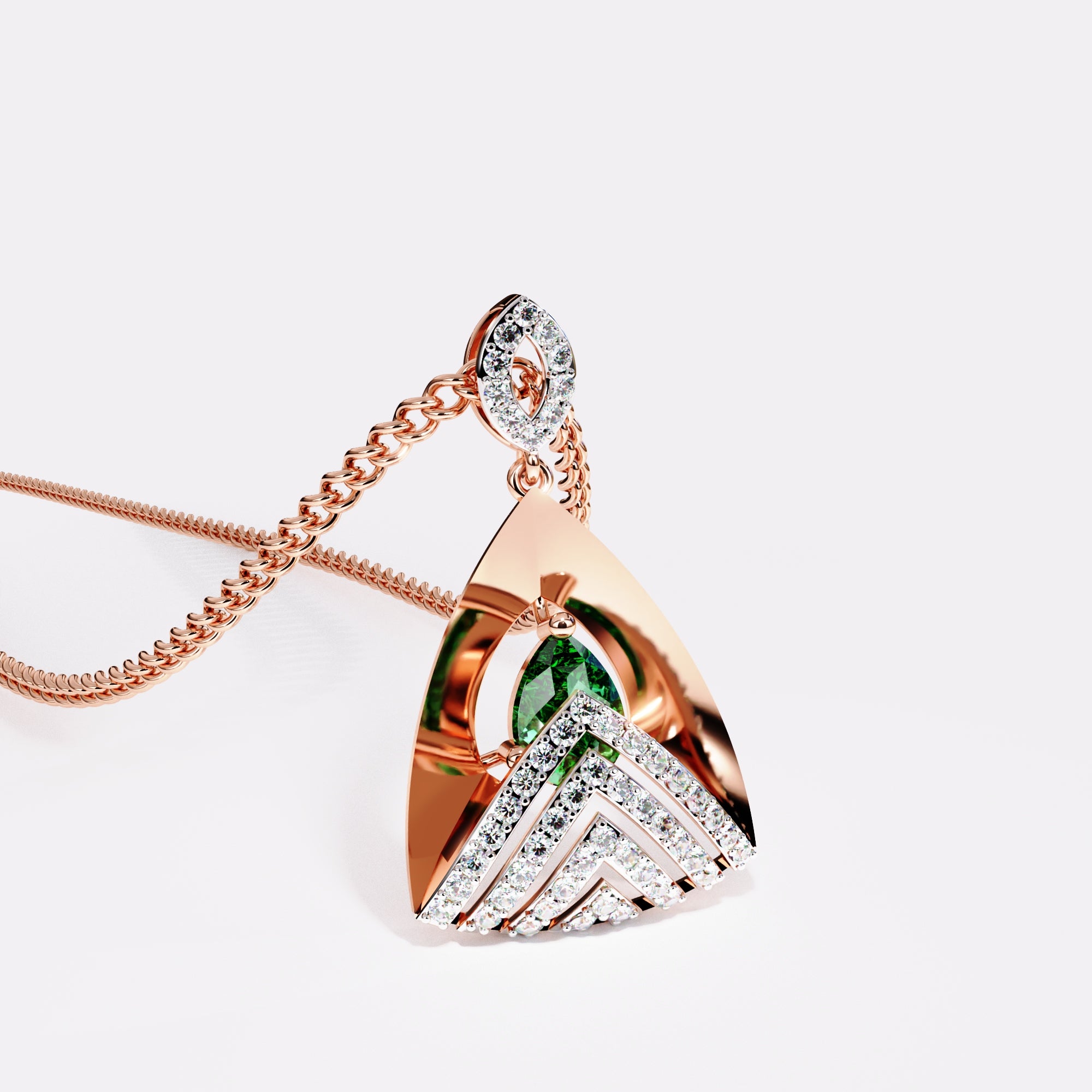 Forest Glow Gemstone Pendant