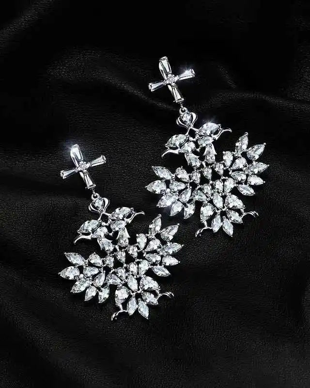 Lab grown earings
