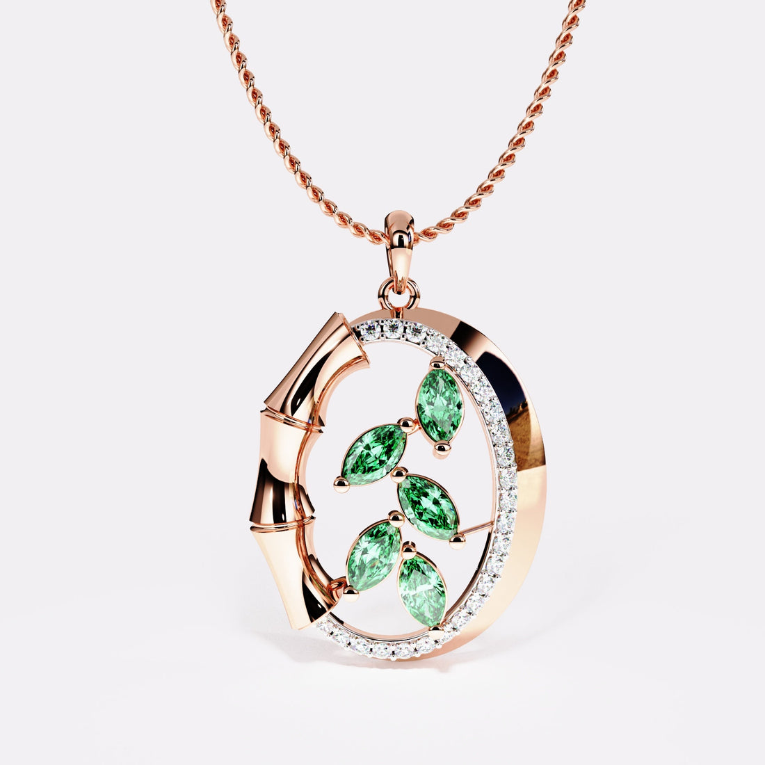 Moss Dew Diamond Pendant