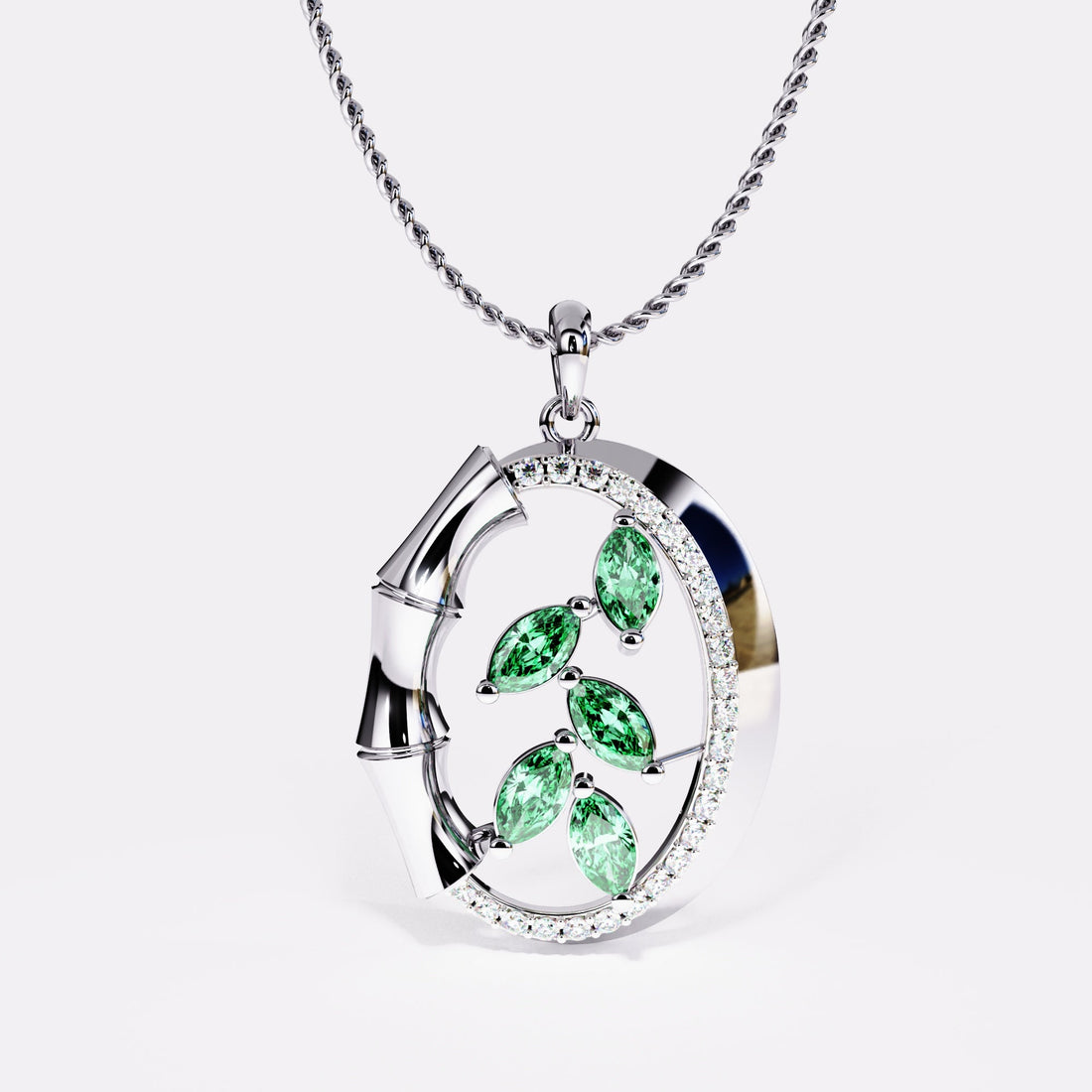 Moss Dew Diamond Pendant