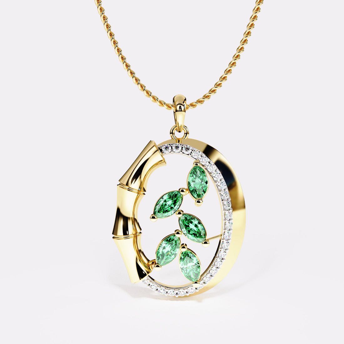 Moss Dew Diamond Pendant