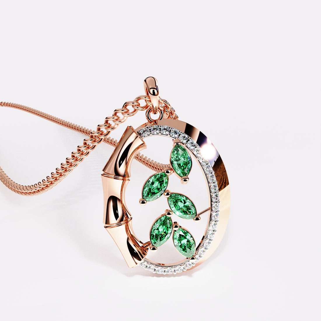 Moss Dew Diamond Pendant