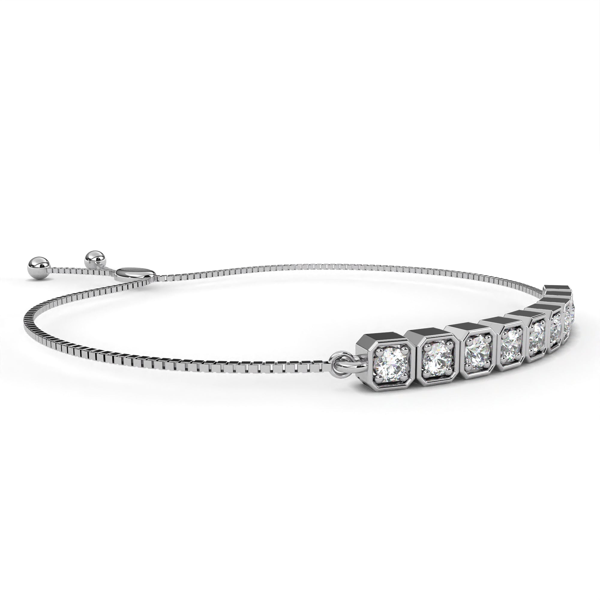 Charming Round Diamond Bracelet
