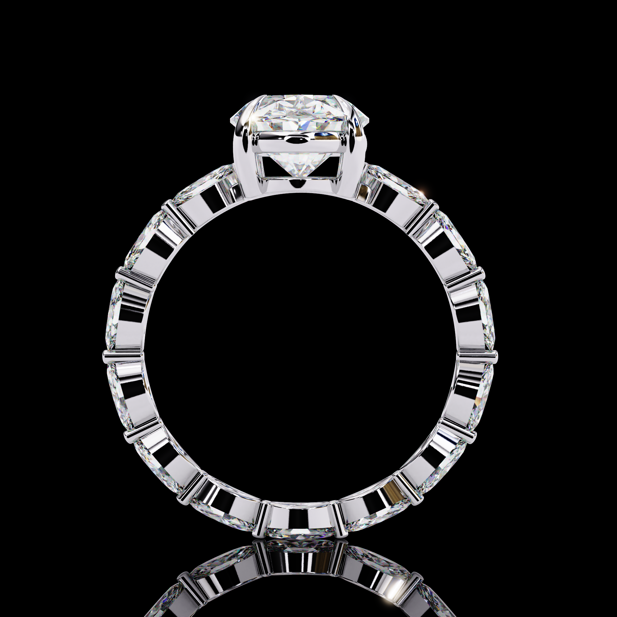 Oval Lab Grown Diamond Ring