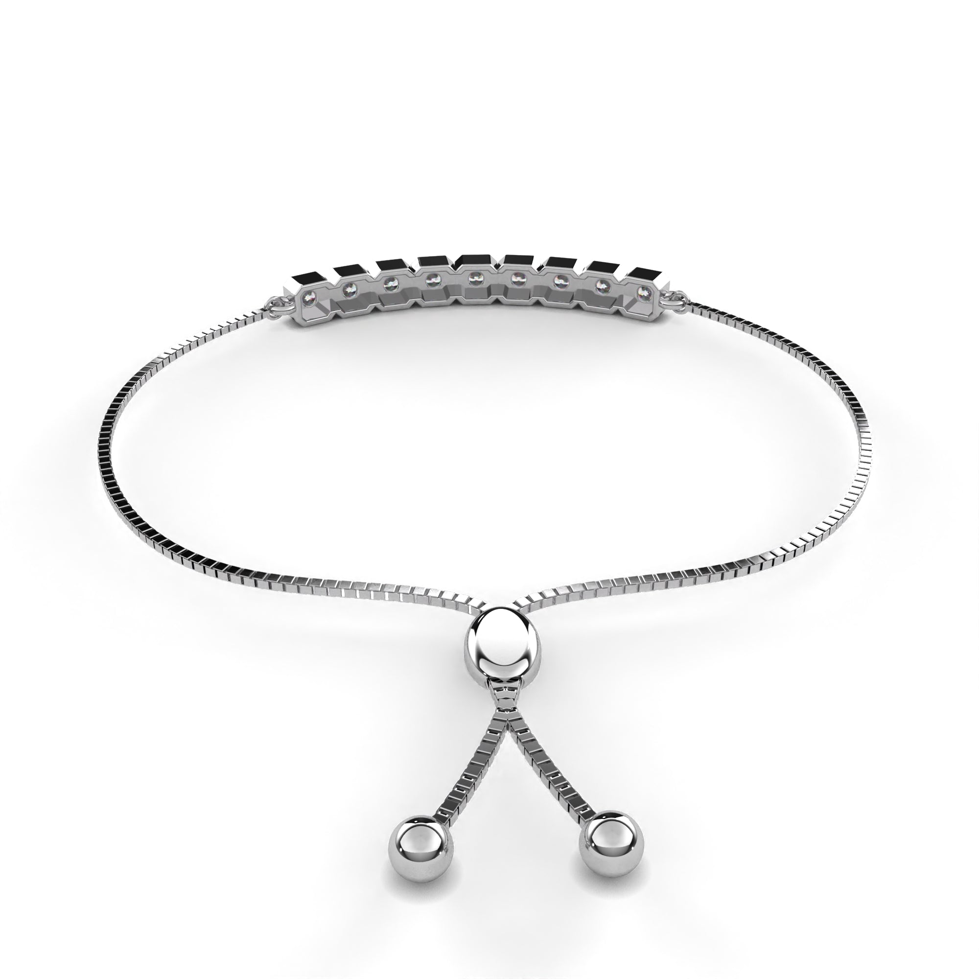 Charming Round Diamond Bracelet