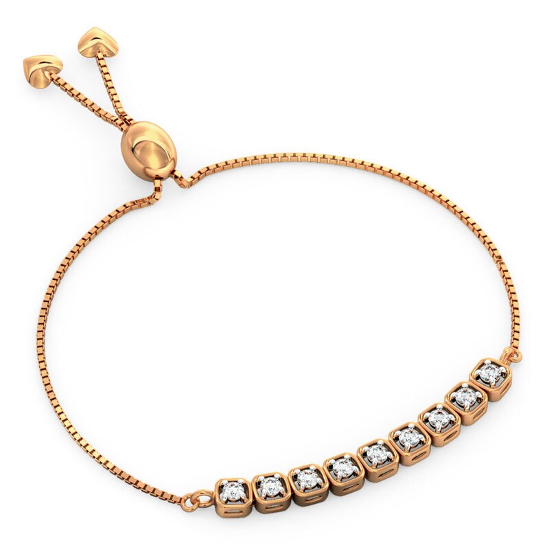 Charming Round Diamond Bracelet