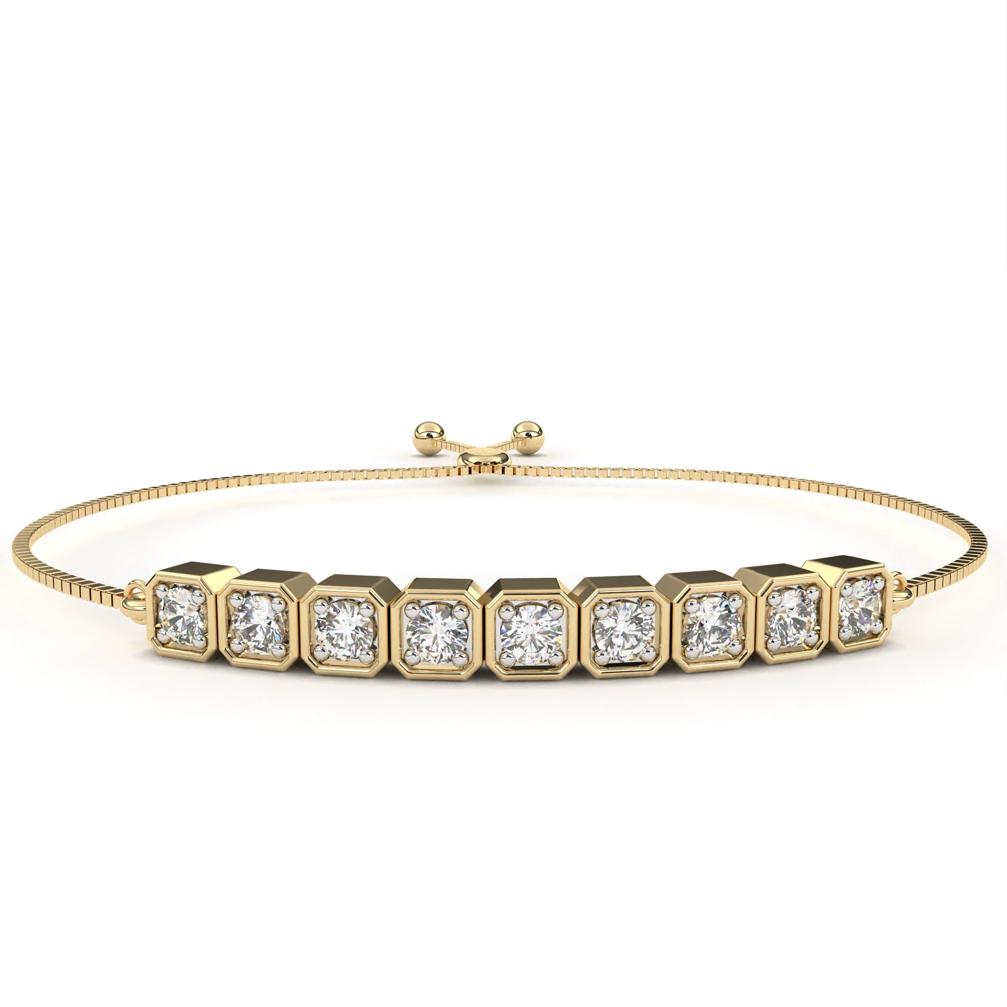 Charming Round Diamond Bracelet