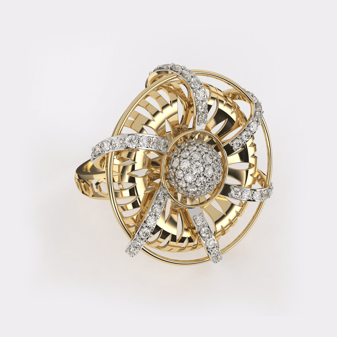 Blazing Bright Diamond Ring