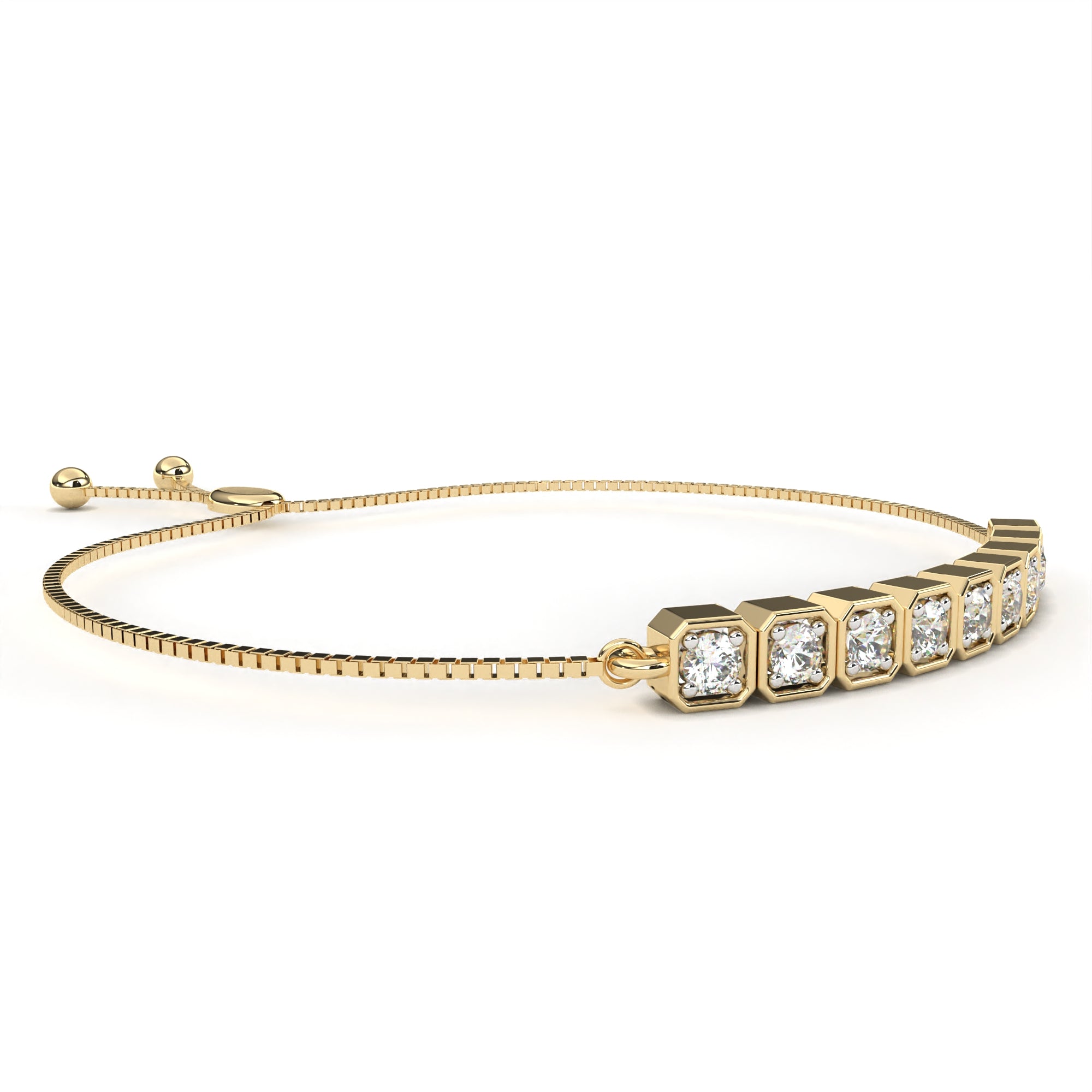 Charming Round Diamond Bracelet