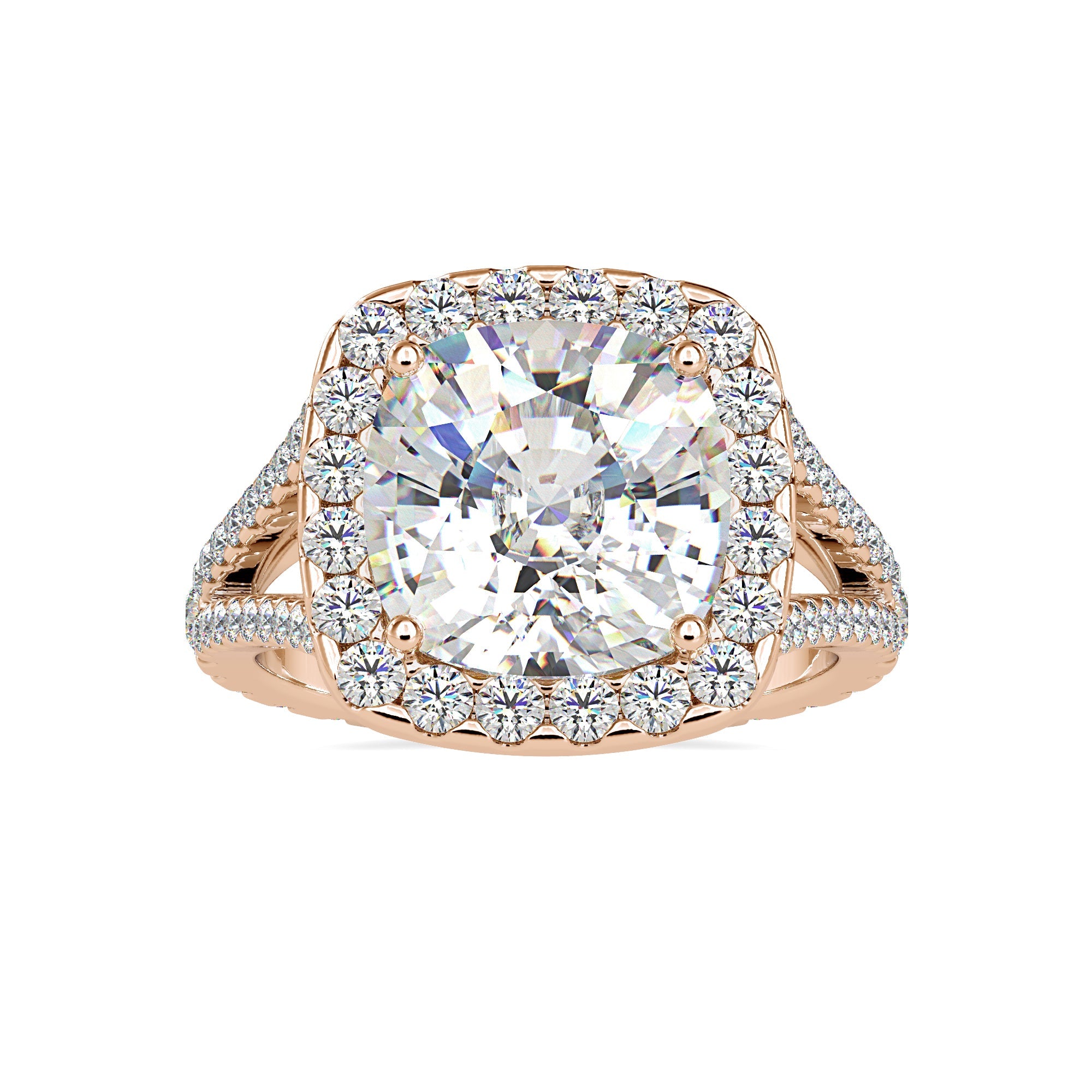 5.60 Carat Vintage Cushion Ring 2