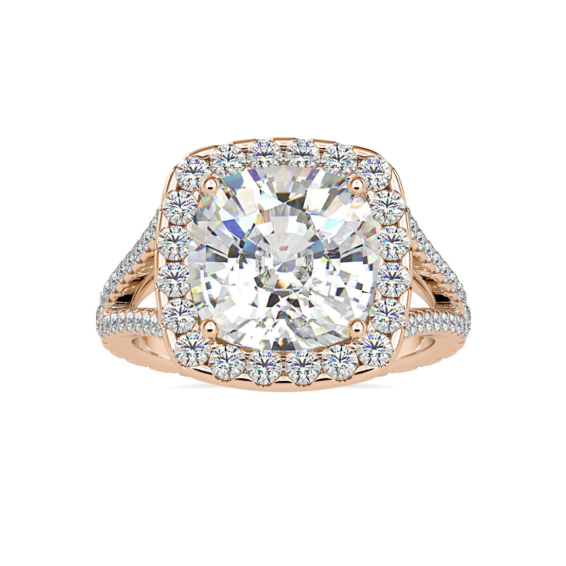5.60 Carat Vintage Cushion Ring 2