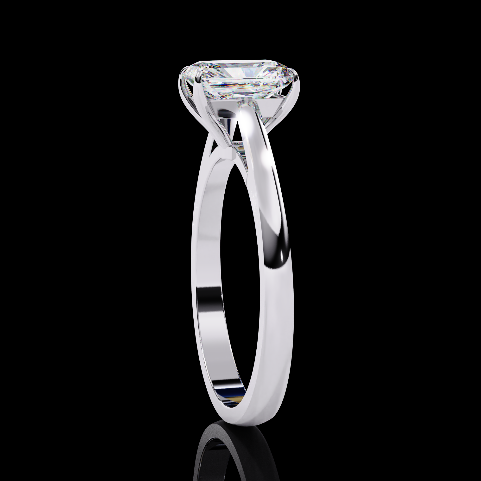 Lab grown diamond engagement ring
