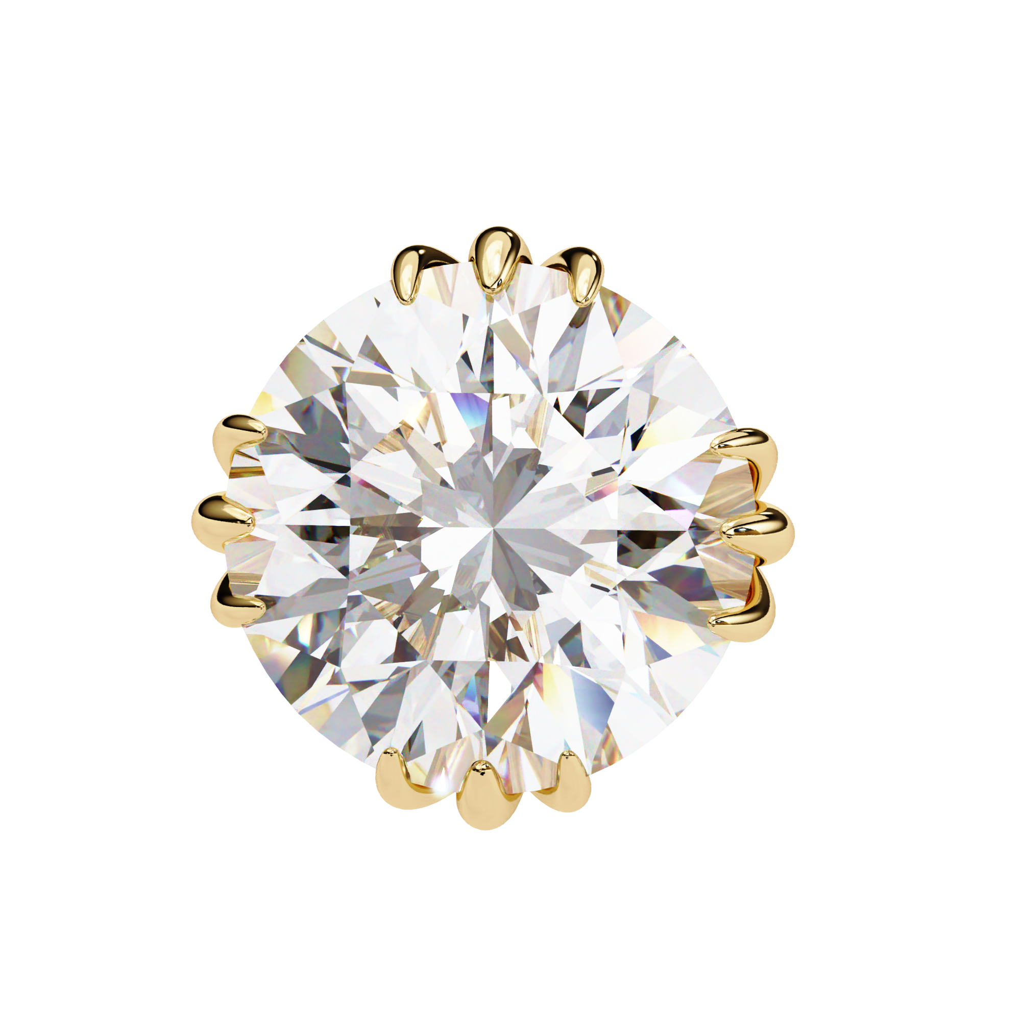 2.80 Carat Classic Solitaire Round Studs