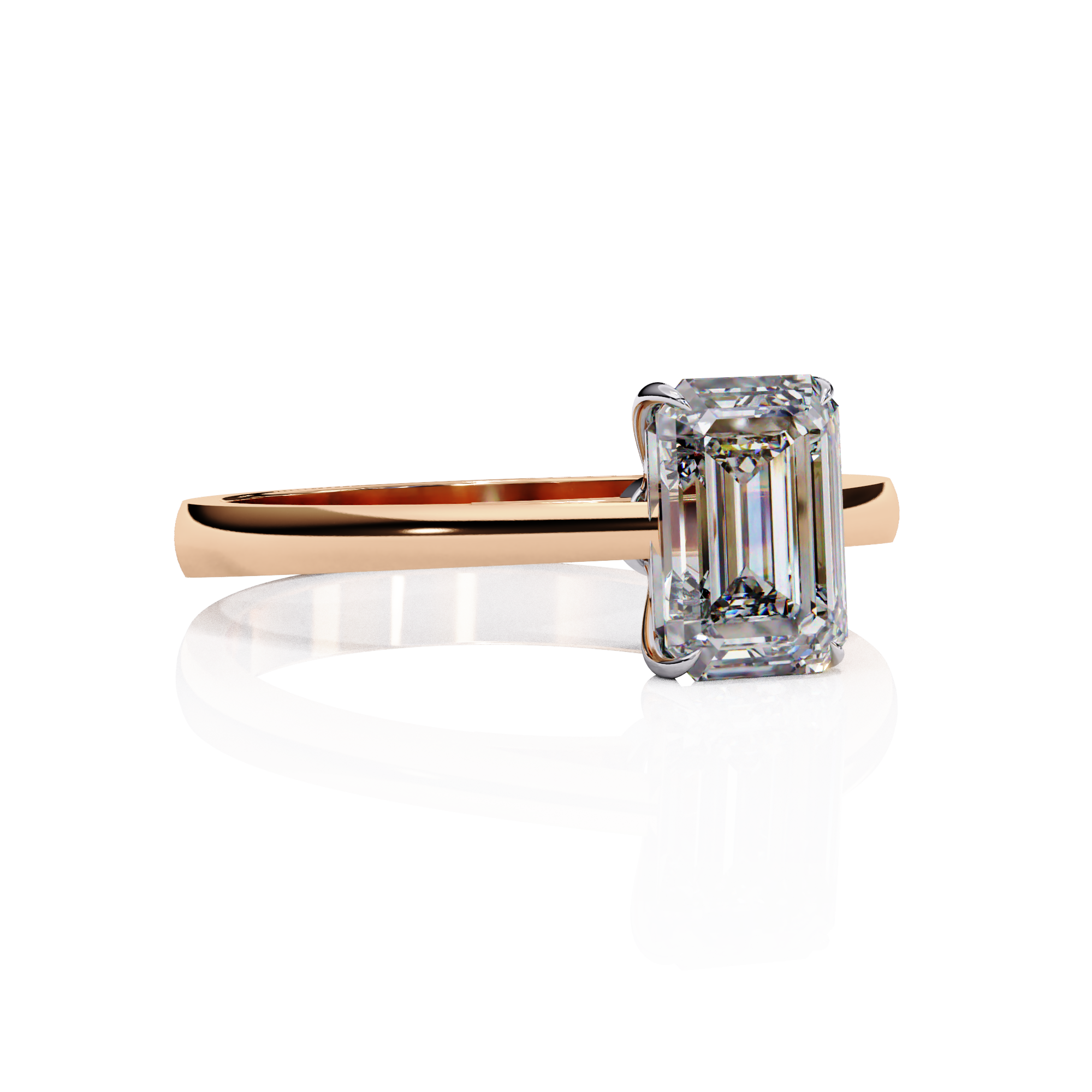 Lab grown diamond engagement ring