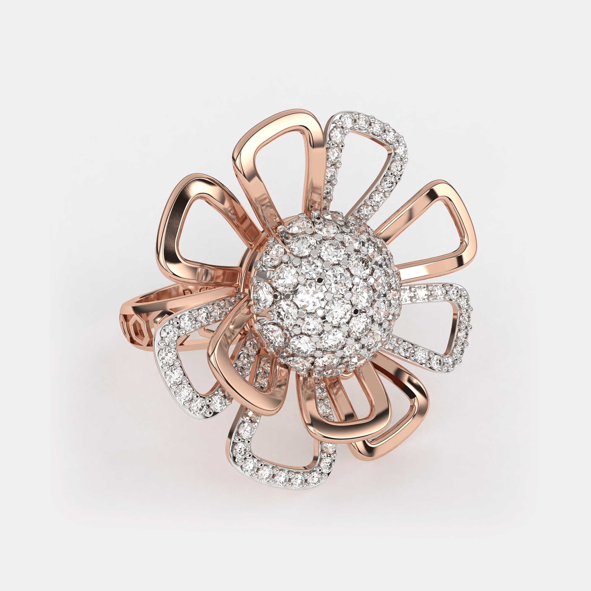 Daisy Reflection Diamond Ring