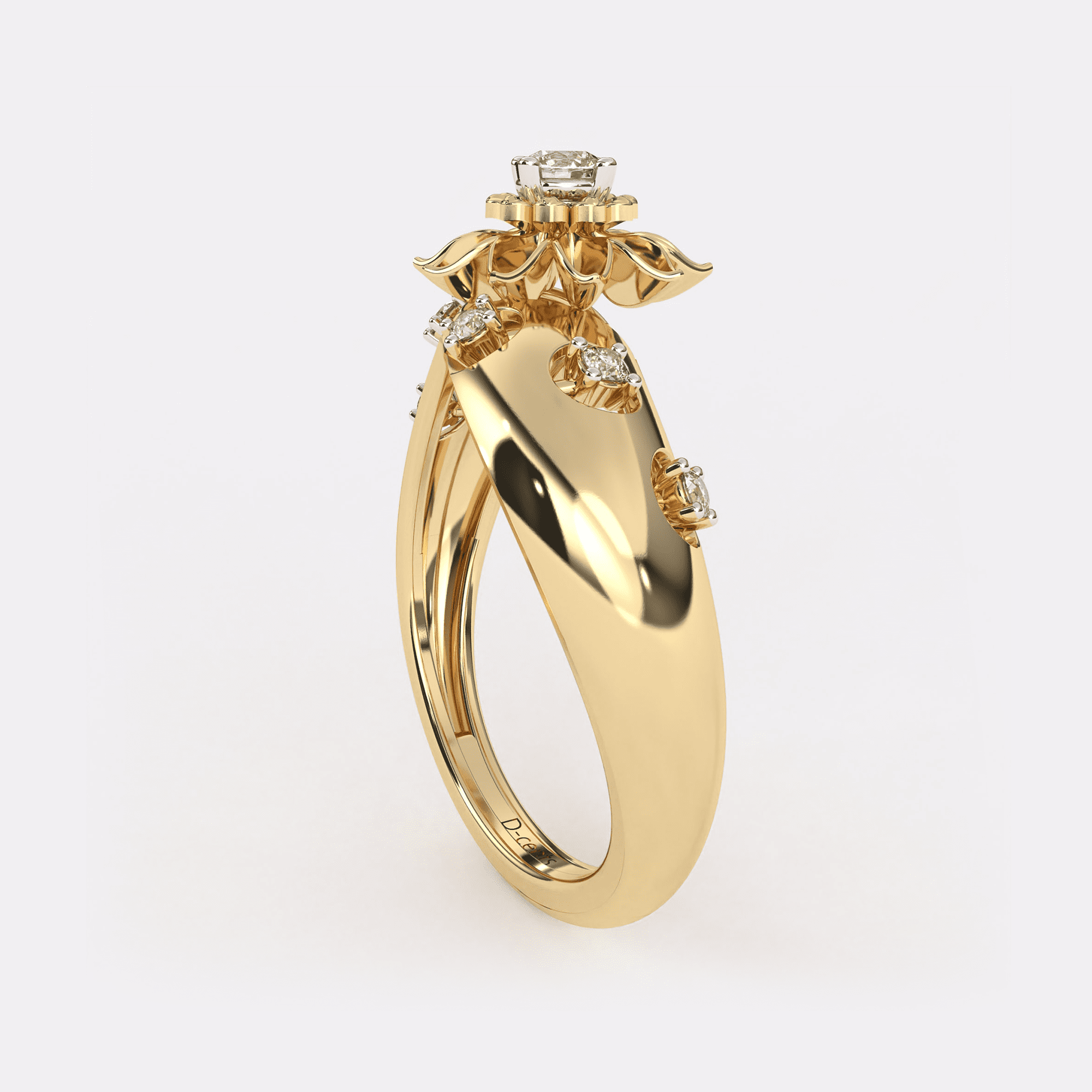 The Glorious Floral Diamond Ring