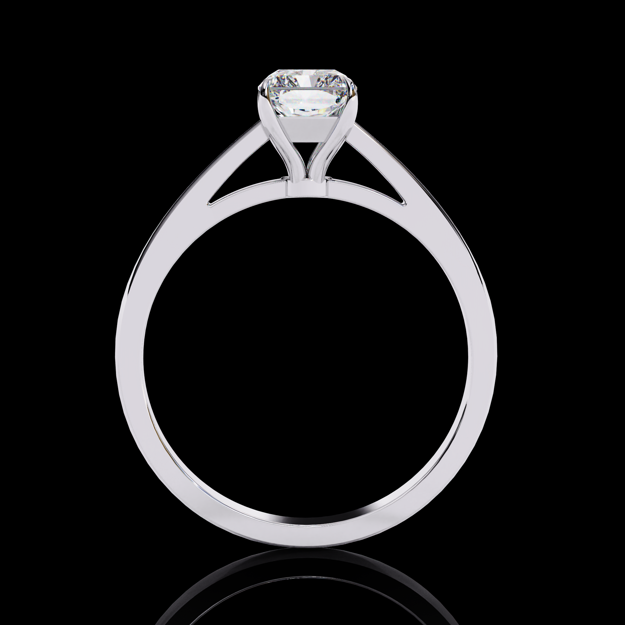 Lab grown diamond engagement ring