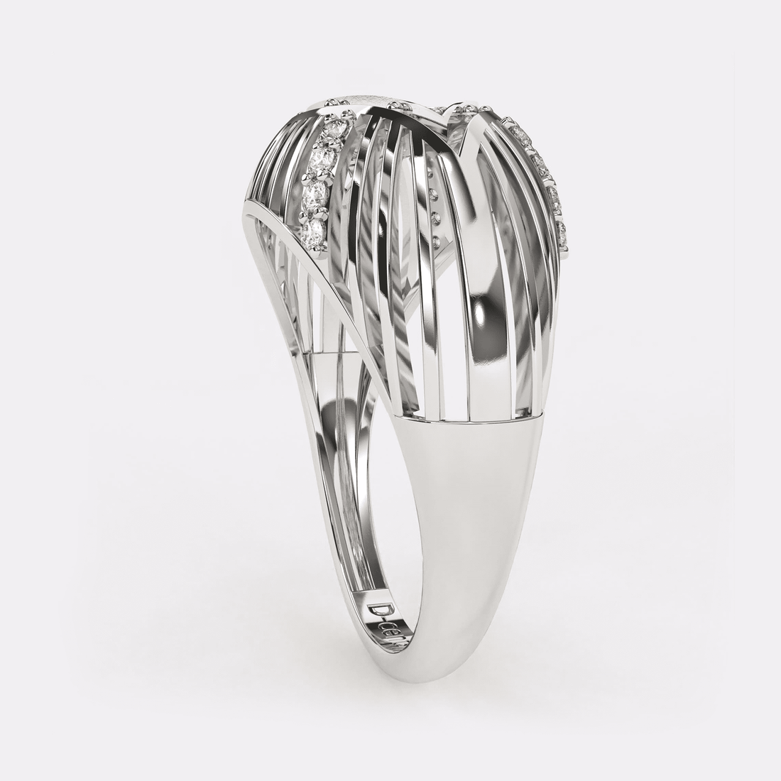 Layering Design Diamond Ring