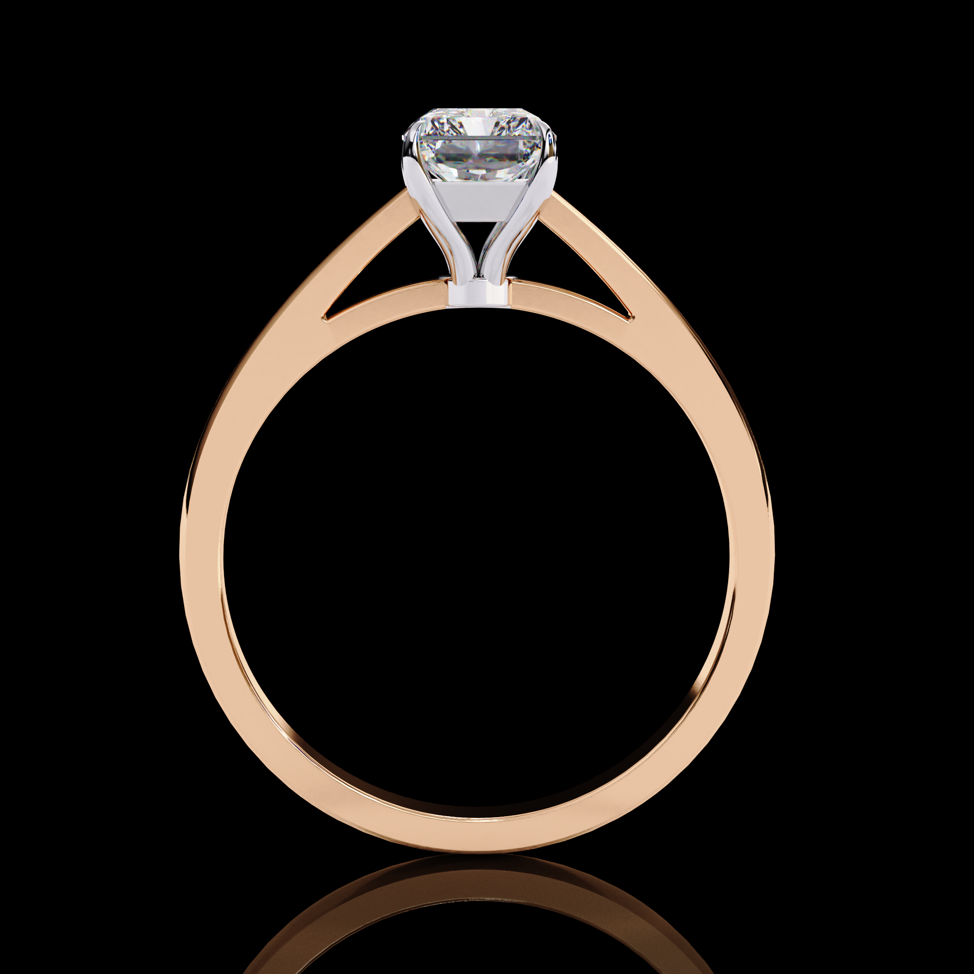Lab grown diamond engagement ring