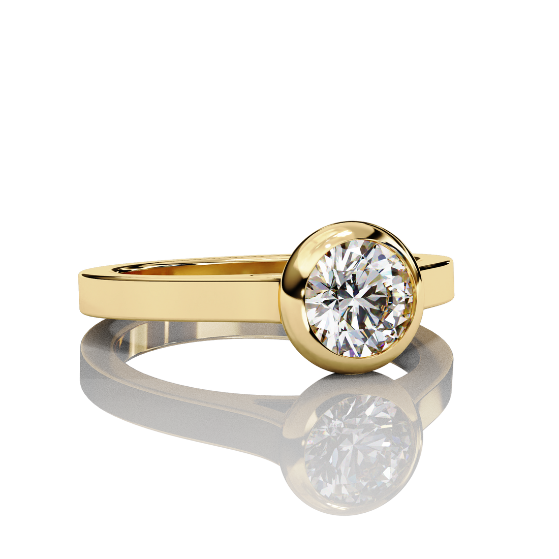 65 Cents Solitaire Diamond Ring