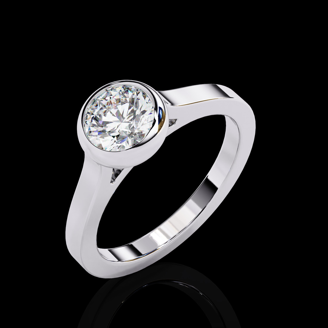 65 Cents Solitaire Diamond Ring