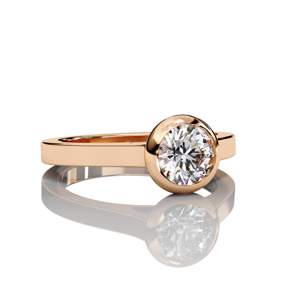 65 Cents Solitaire Diamond Ring