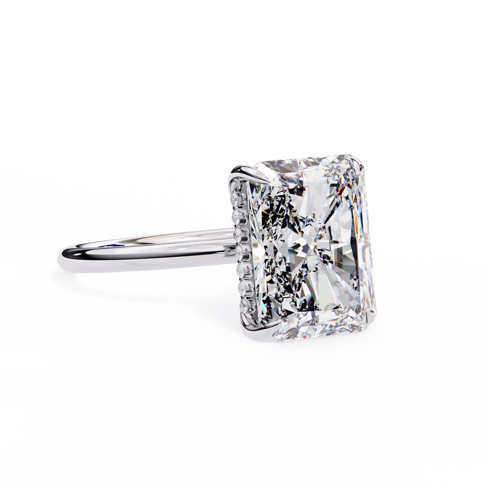 Radiant Lab Grown Diamond Ring