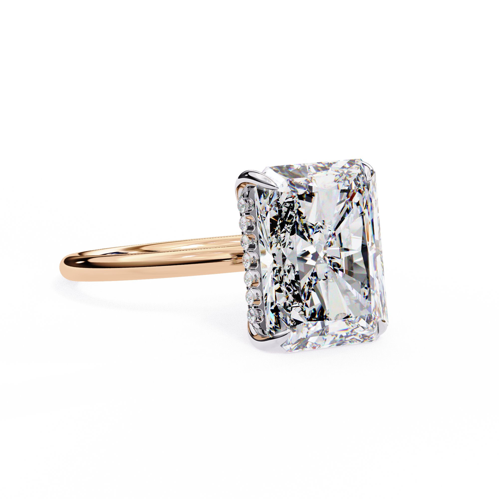 Radiant Lab Grown Diamond Ring