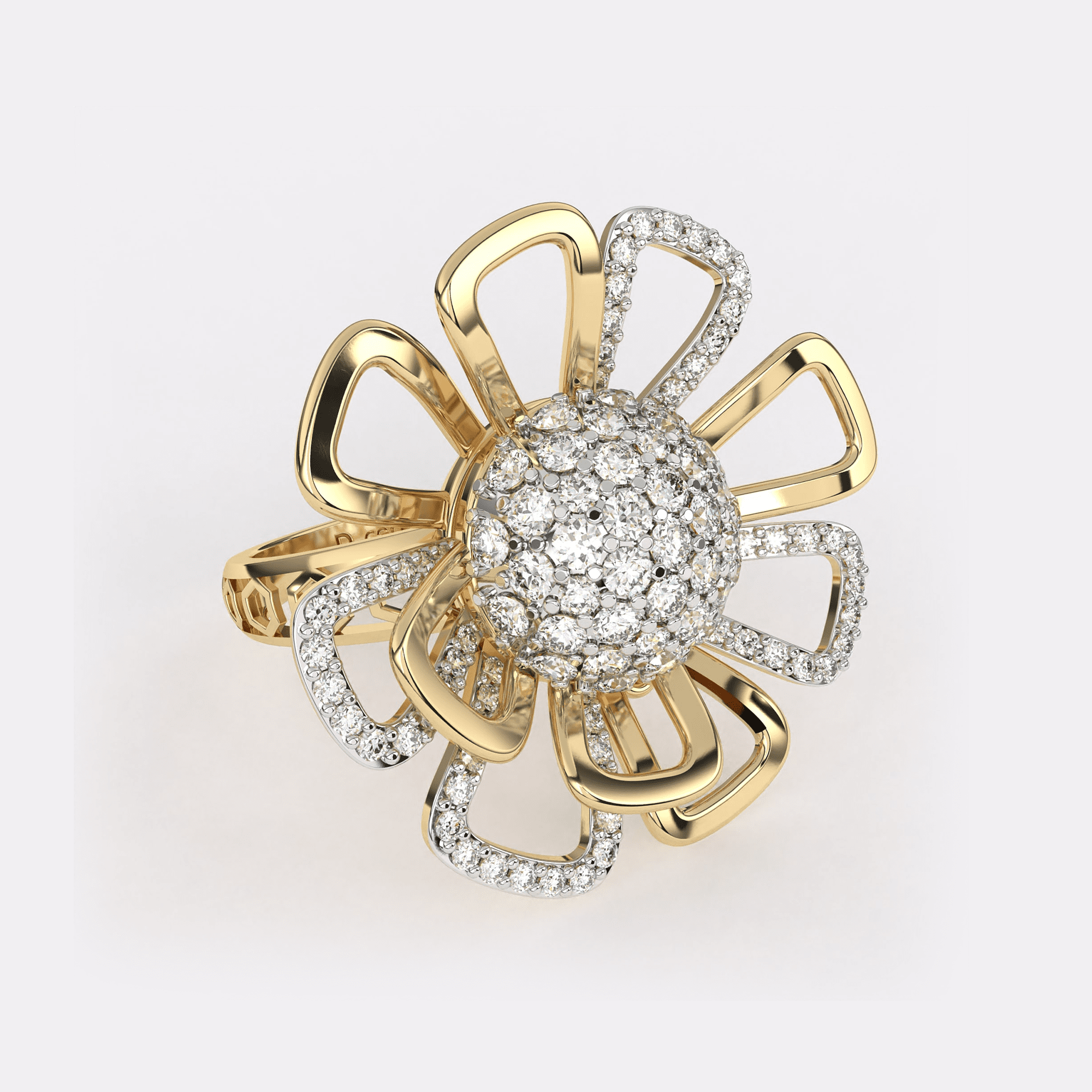 Daisy Reflection Diamond Ring