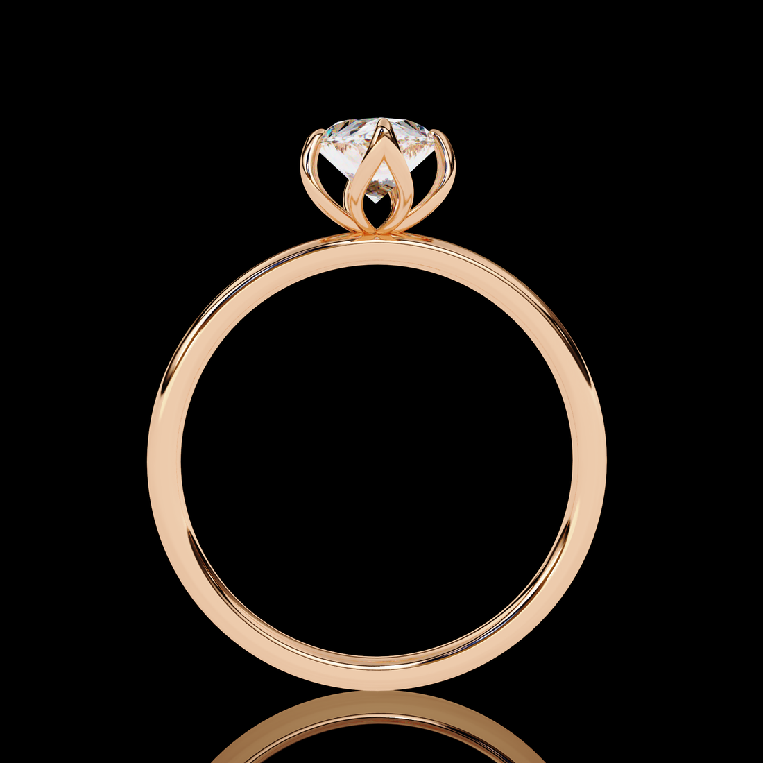 75 cent Pear Diamond Ring