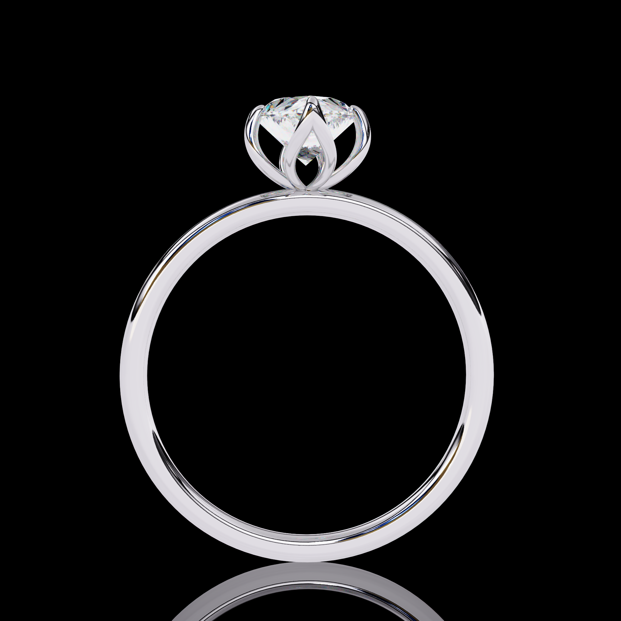 75 cent Pear Diamond Ring