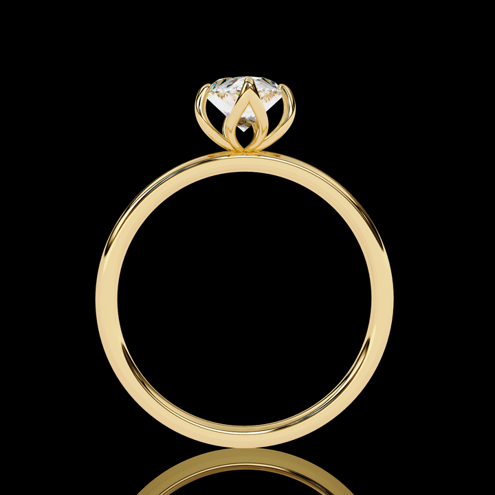 75 cent Pear Diamond Ring