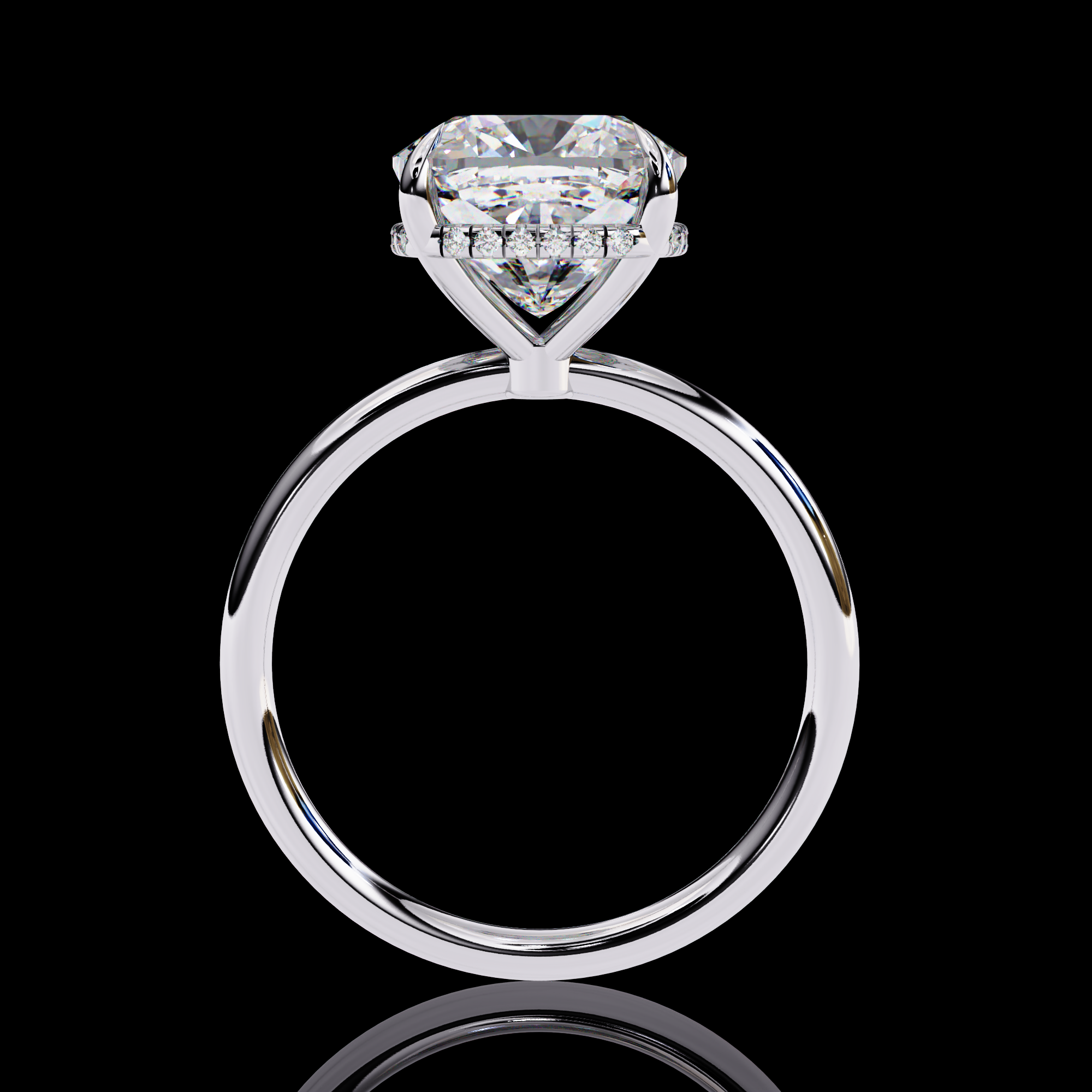 Cushion Solitaire Lab Grown Diamond Ring