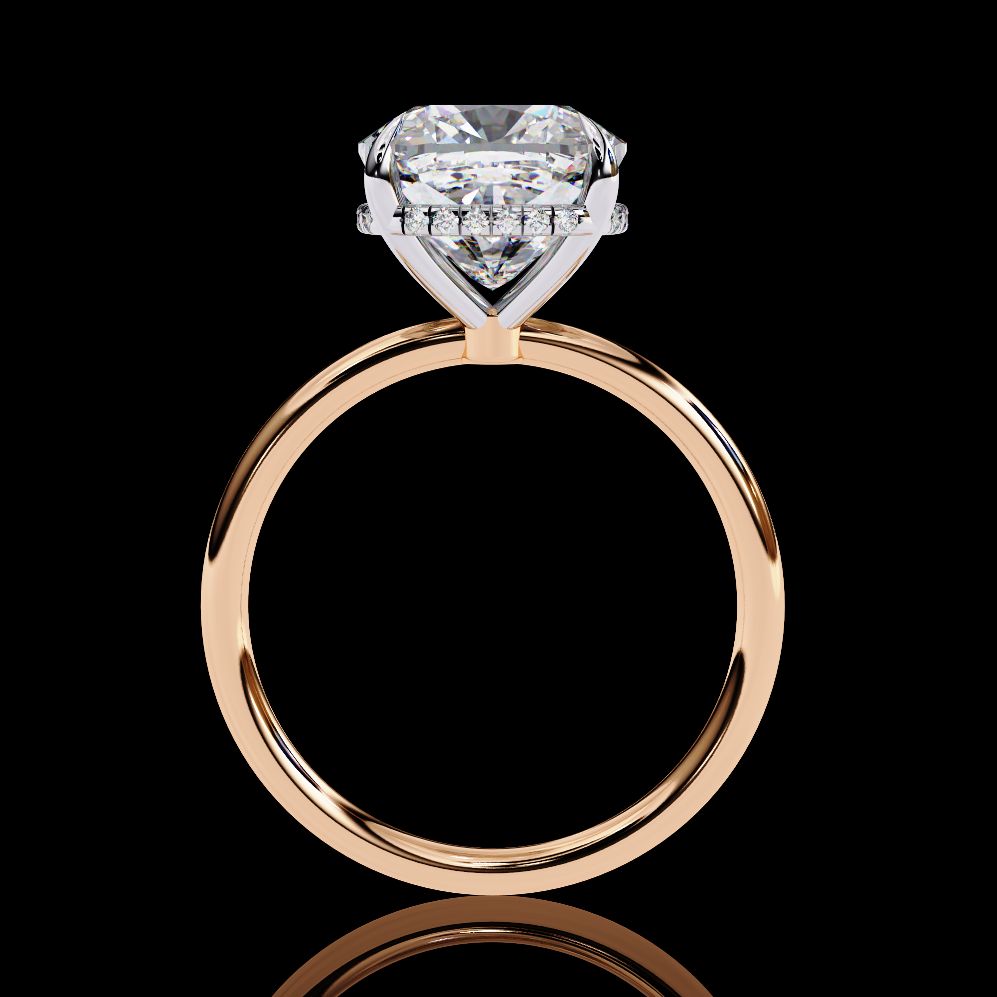 Cushion Solitaire Lab Grown Diamond Ring
