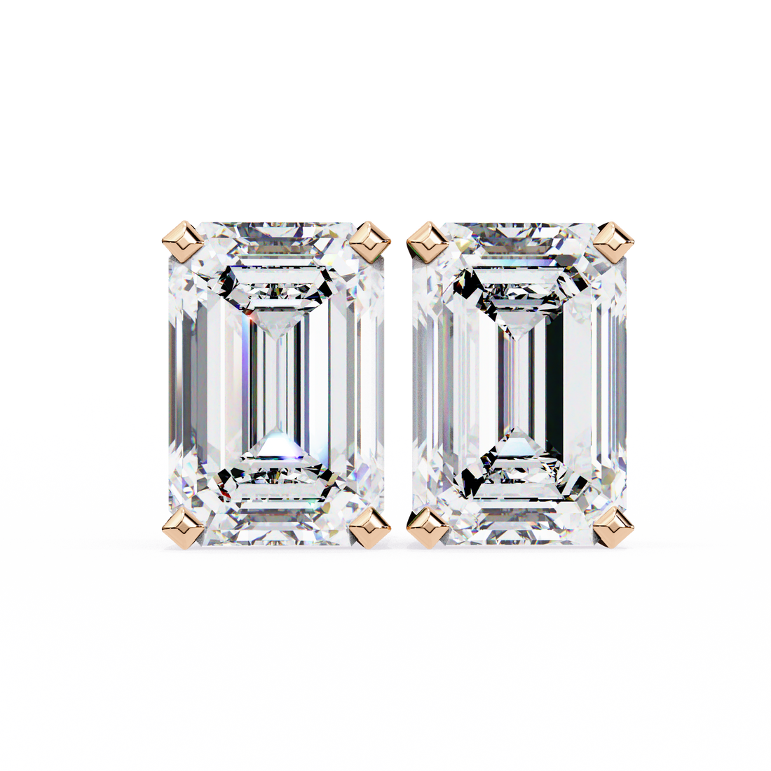 2.40 Carats Classic Emerald  Studs