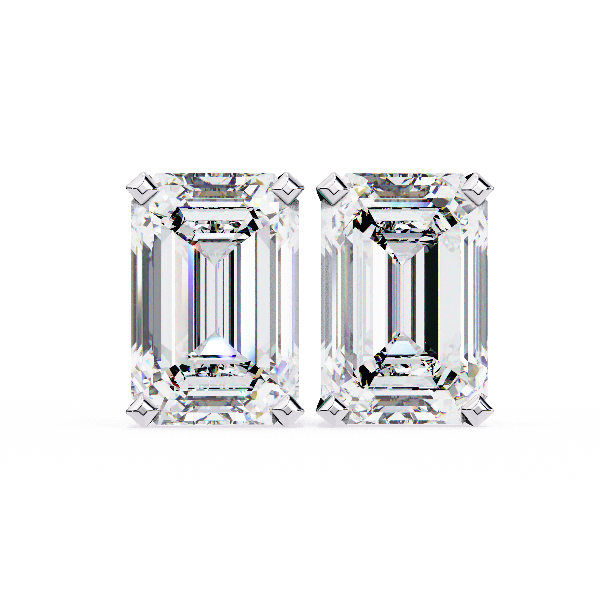 2.40 Carats Classic Emerald  Studs