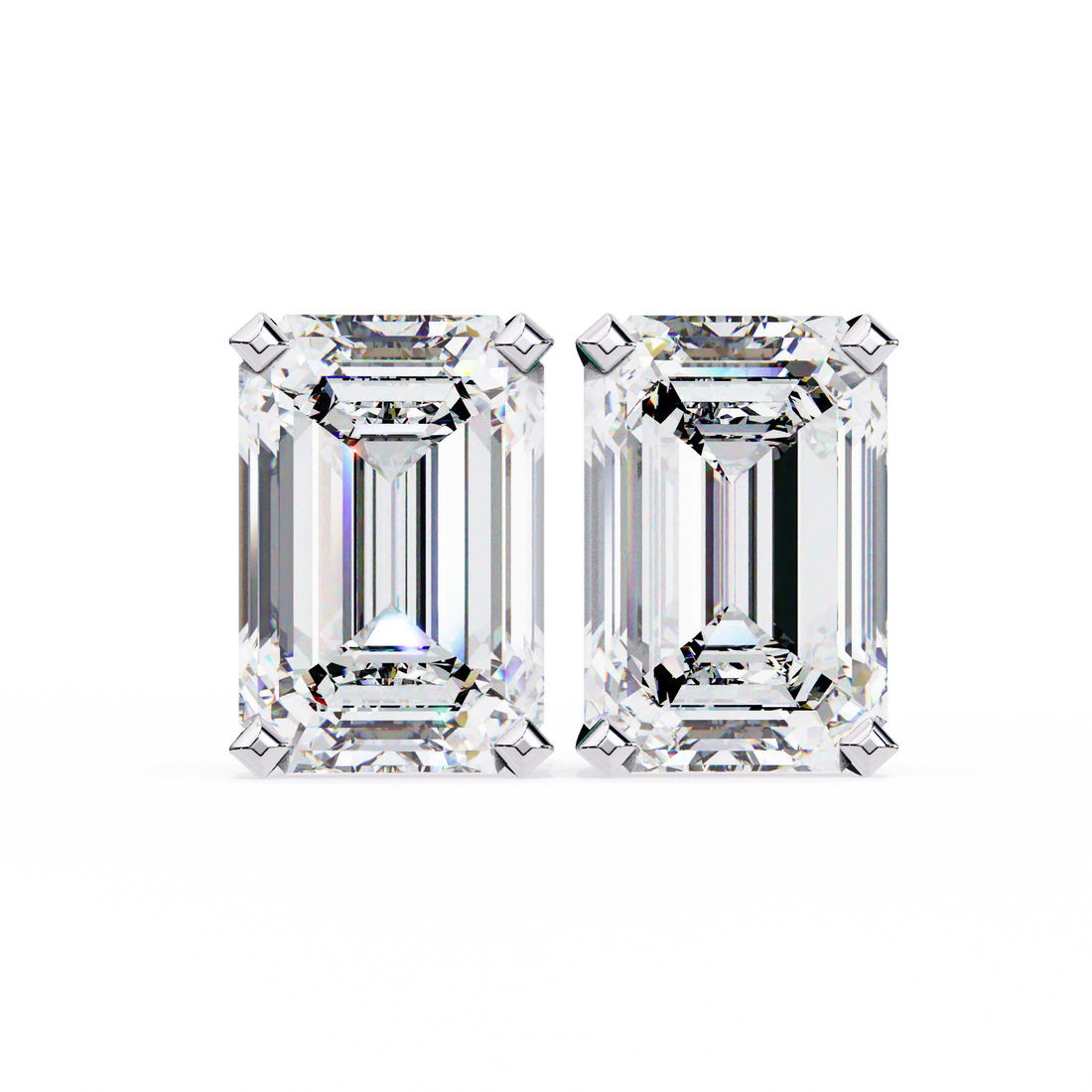 2.40 Carats Classic Emerald  Studs