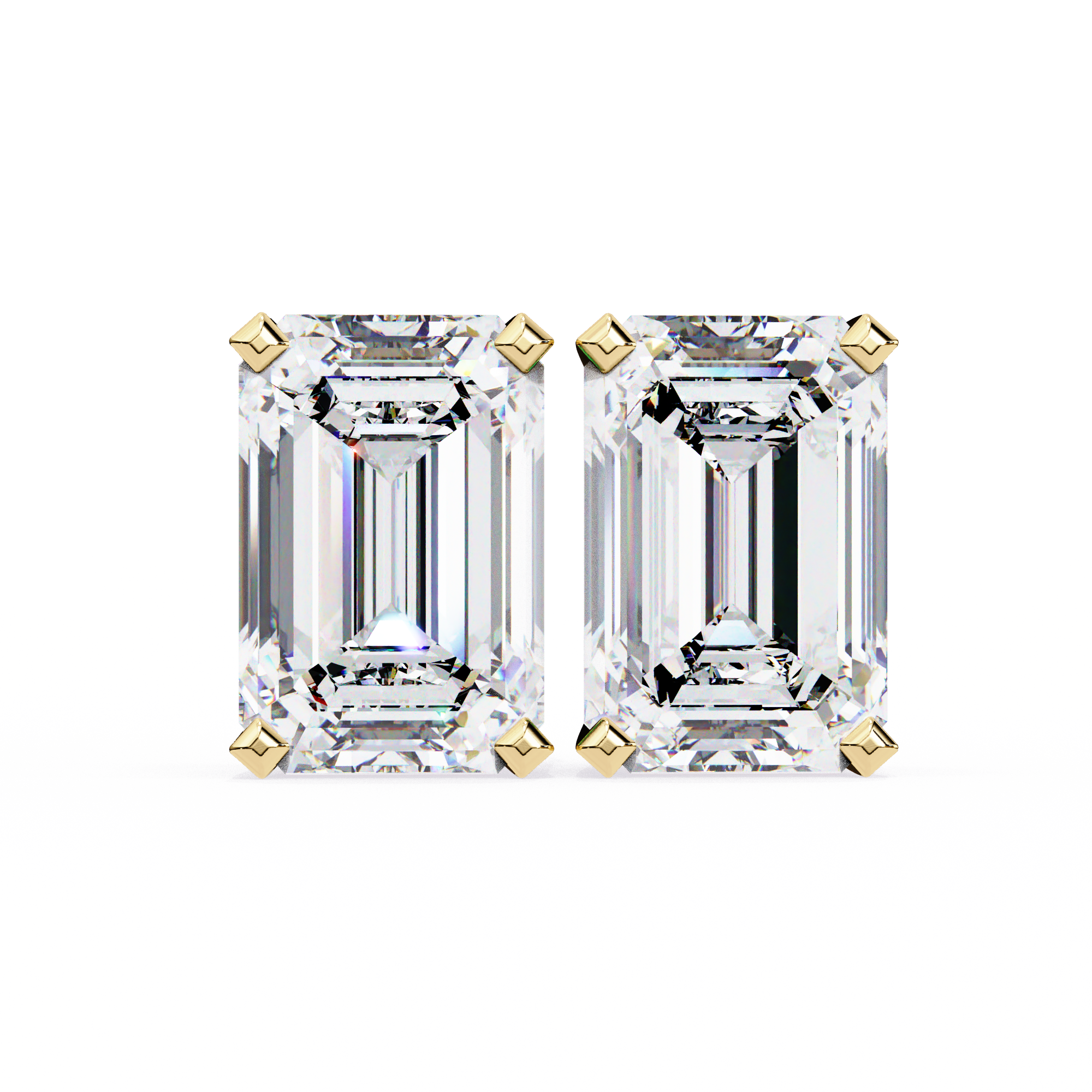 2.40 Carats Classic Emerald  Studs