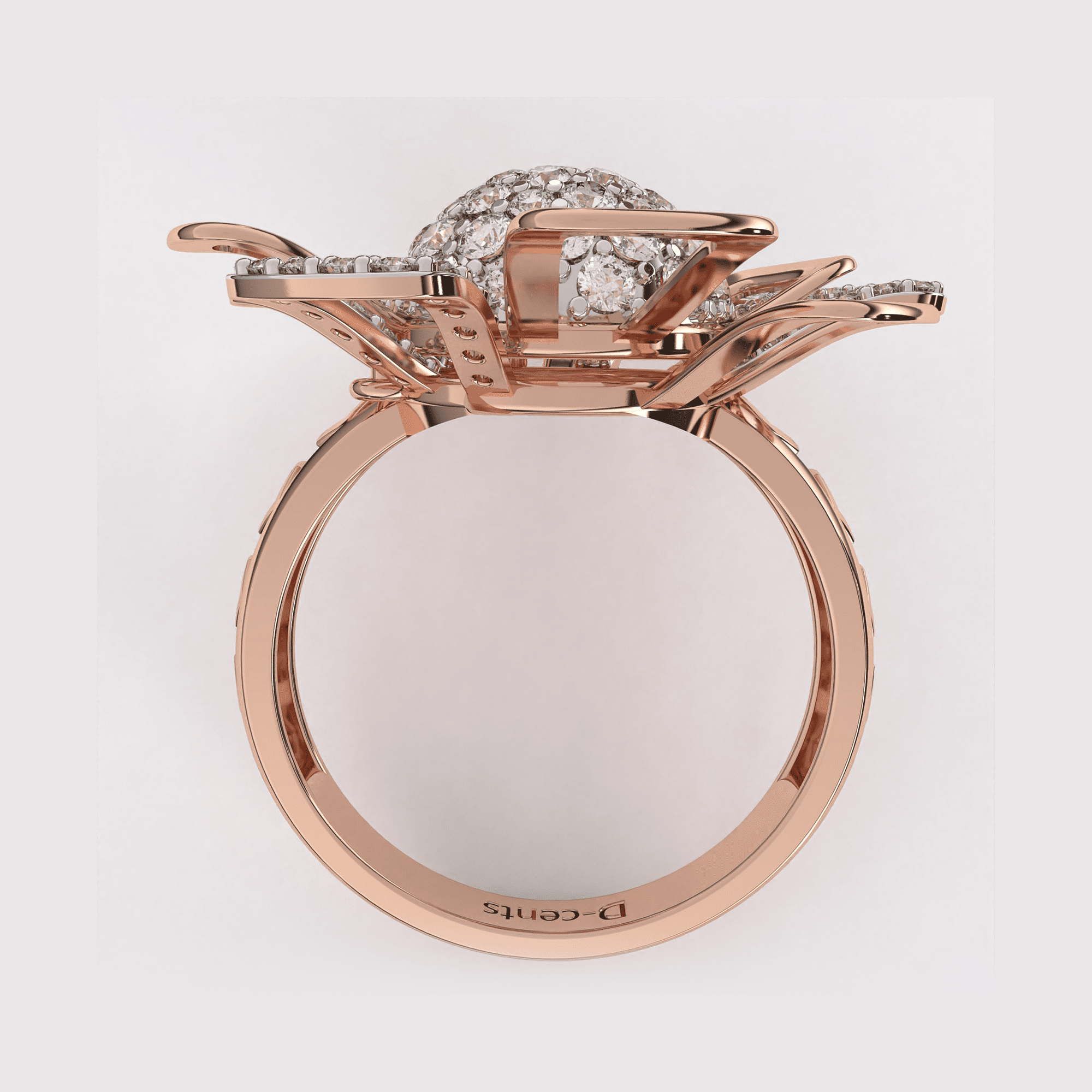 Daisy Reflection Diamond Ring