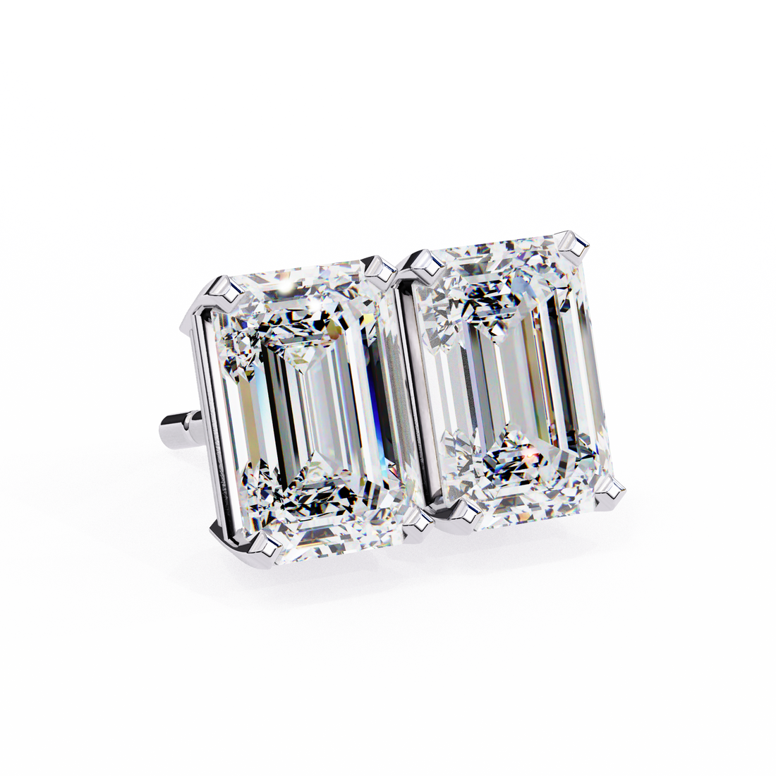 2.40 Carats Classic Emerald  Studs