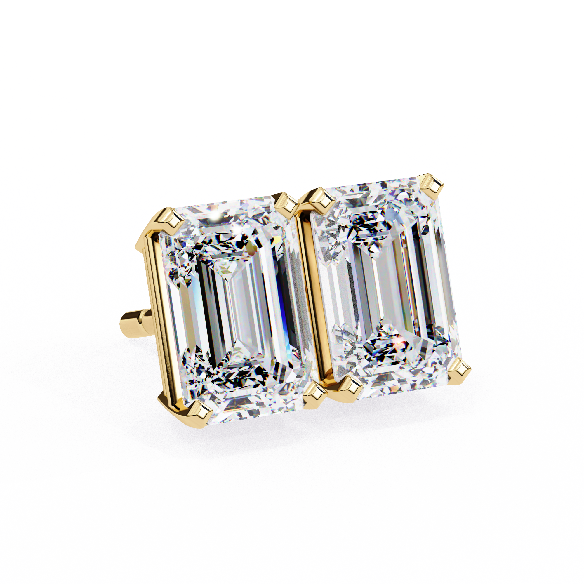2.40 Carats Classic Emerald  Studs