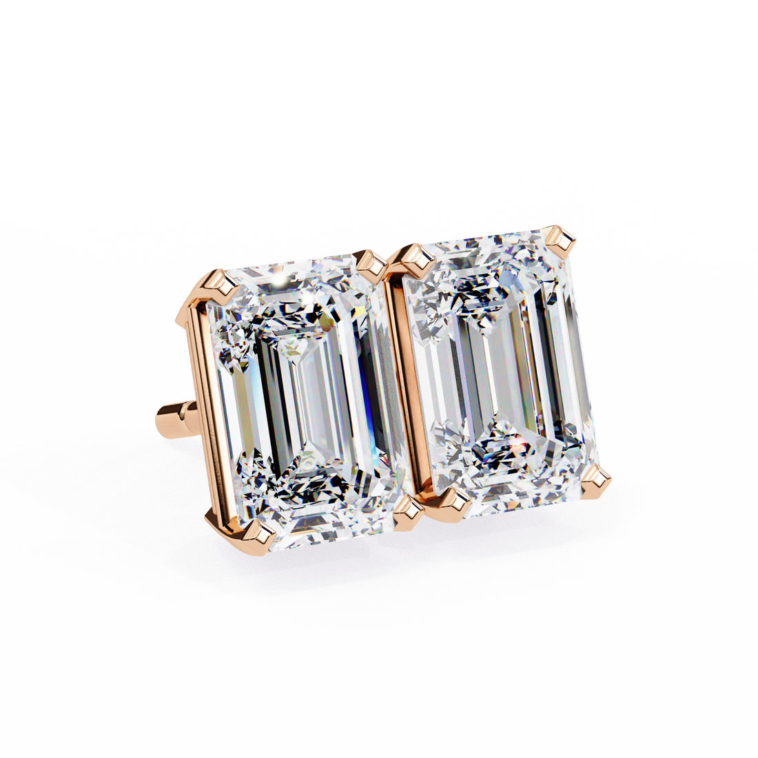 2.40 Carats Classic Emerald  Studs