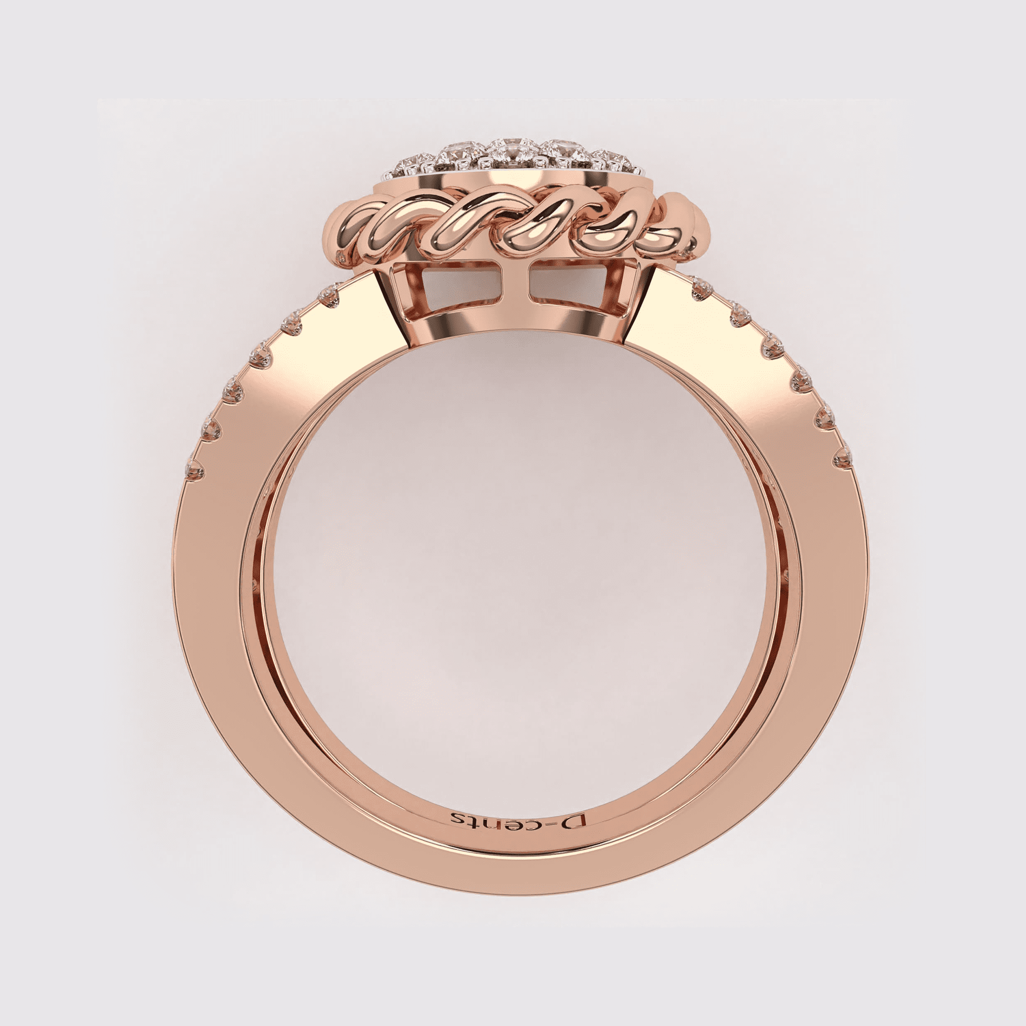 Floral Filigree Diamond Ring