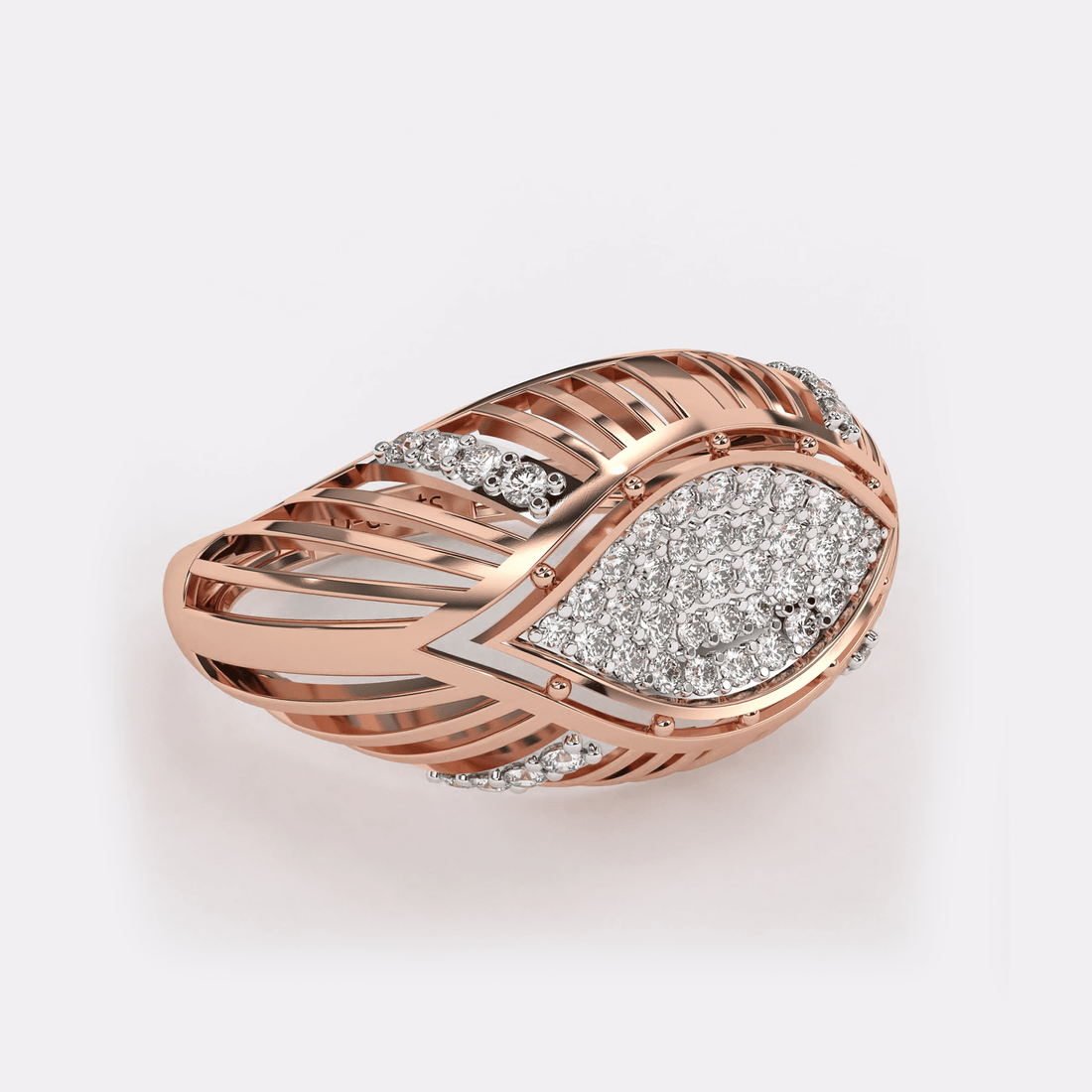 Layering Design Diamond Ring