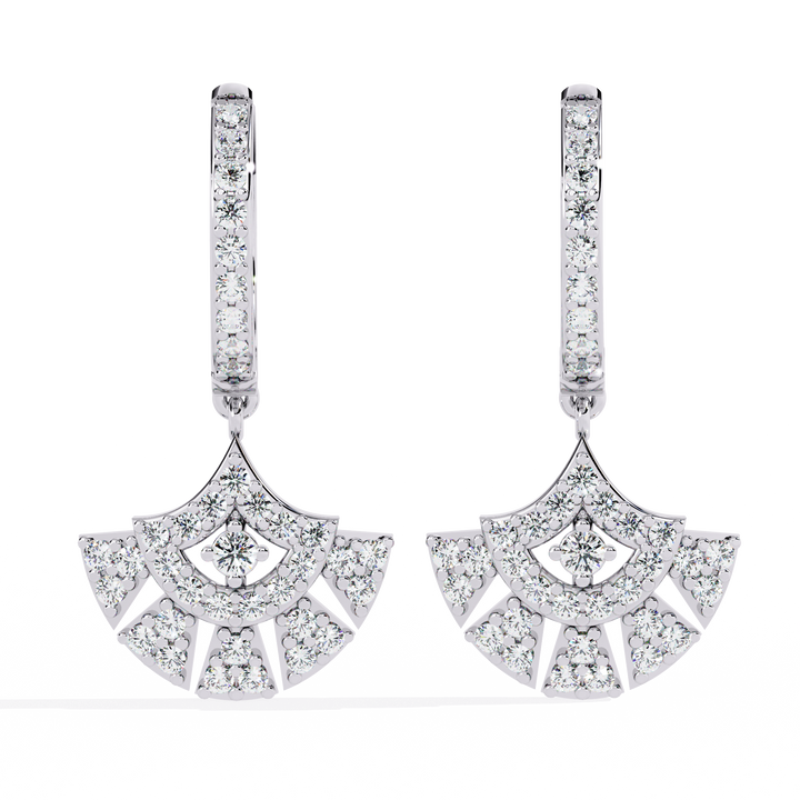925 Silver Adorned Diamond Earrings