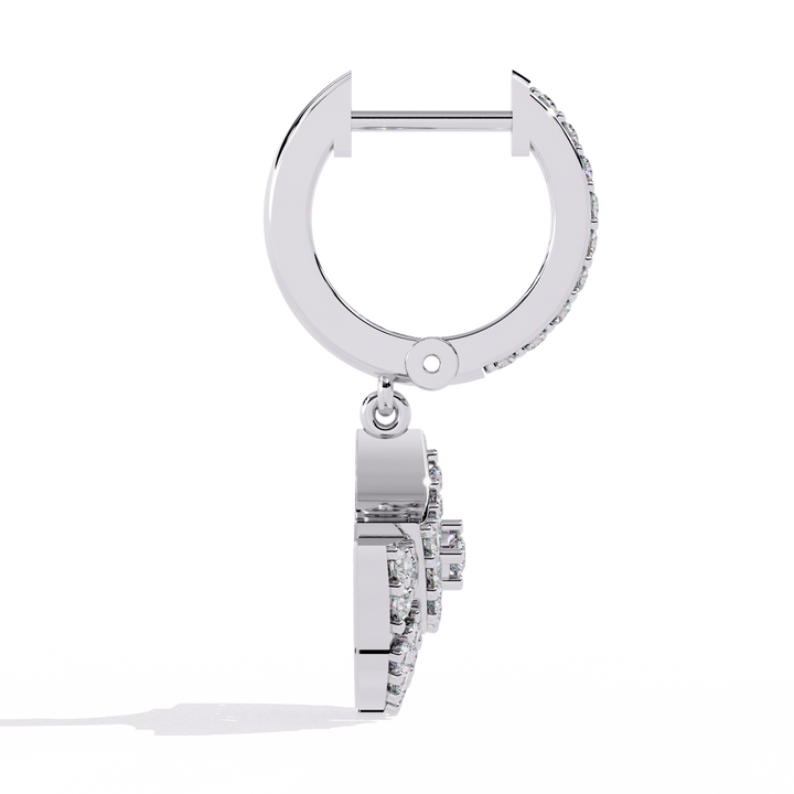 925 Silver Adorned Diamond Earrings