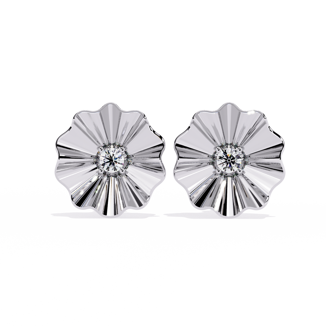 925 Silver Blooming Lab Grown diamond studs