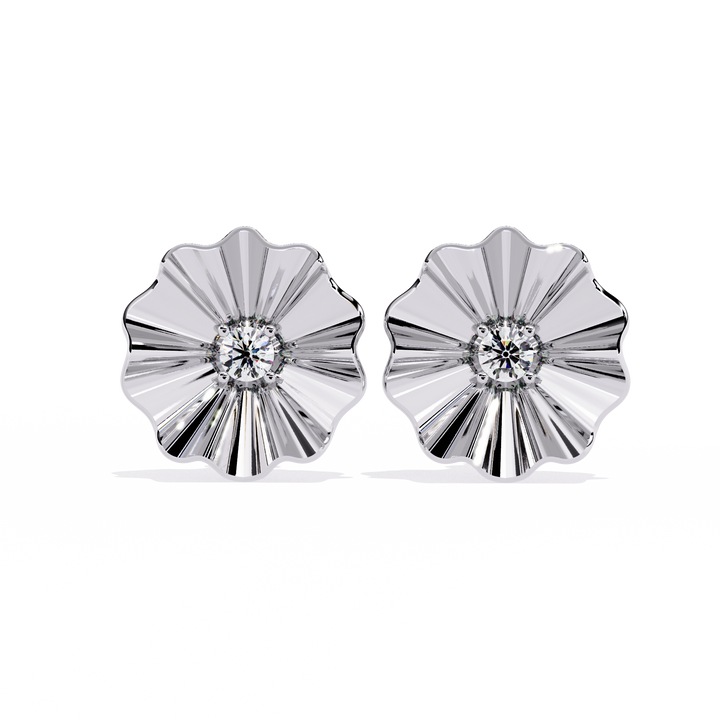 925 Silver Blooming Lab Grown diamond studs